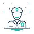 Mix icon for Officer, commissary and bureaucrat