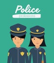 Officer profession design Royalty Free Stock Photo