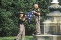 Officers Folding the American Flag