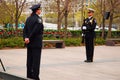 Officers participate in the Police Officers Memorial Service Royalty Free Stock Photo