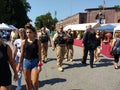 Officers Patrol, Labor Day Street Fair, Rutherford, NJ, USA Royalty Free Stock Photo