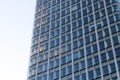 confinement Offices building glass facade in Paris La defense france Royalty Free Stock Photo