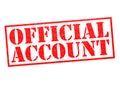 OFFICIAL ACCOUNT Royalty Free Stock Photo