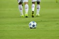 The official ball during the UEFA Champions League game between