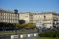 Old official buildings in Bordeaux, France, on a sunny day