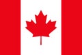 Official Canada flag with accurate proportions and colors.