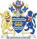 Coat of arms of the METROPOLITAN BOROUGH AND CITY OF SUNDERLAND, TYNE AND WEAR