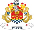 Coat of arms of the METROPOLITAN BOROUGH OF NORTH TYNESIDE, TYNE AND WEAR