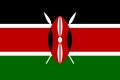 The official current flag of Republic of Kenya. State flag of Kenya. Illustration Royalty Free Stock Photo