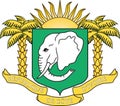 Coat of arms of the Republic of Ivory Coast CÃÂ´te d`Ivoire