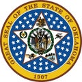 Great seal of the state of Oklahoma, USA Royalty Free Stock Photo