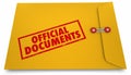 Official Documents Paperwork Envelope Information 3d Illustration