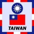 Official ensigns, flag arm of Taiwan