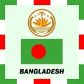 Official ensigns, flag and coat of arm of Bangladesh