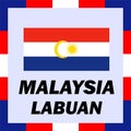 Official ensigns, flag of Malaysia - Labuan