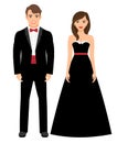 Official evening clothes fashion couple