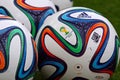 Official FIFA 2014 World Cup balls (Brazuca) Royalty Free Stock Photo