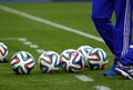 Official FIFA 2014 World Cup balls (Brazuca) Royalty Free Stock Photo