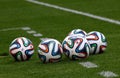 Official FIFA 2014 World Cup balls (Brazuca) Royalty Free Stock Photo
