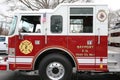 Bayport Fire Department truck on the road