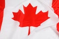 The official flag of Canada. With the famous Maple Leaf