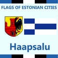 Official Flag of Estonian city Haapsalu