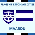 Official Flag of Estonian city Maardu