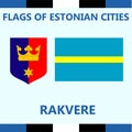 Official Flag of Estonian city Rakvere