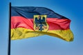 Official flag of the federal authorities (German: Bundesdienstflagge) of the Federal Republic of Germany Royalty Free Stock Photo