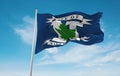 official flag of Norwalk, Ohio untied states of America at cloud