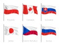 Official Flags Realistic Set