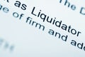 Official letter from Liquidator Royalty Free Stock Photo