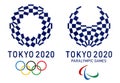 Official logos of the 2020 Summer Olympic Games in Tokyo, Japan