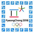 Official logos of the 2018 Winter Olympic Games