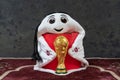 The official Mascot of the FIFA World Cup 2022 Qatar, La`eeb. Royalty Free Stock Photo