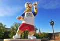 Official mascot Zabivaka of FIFA World Cup 2018 in Moscow