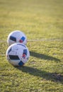 Official match balls of the UEFA EURO 2016 (Adidas Beau Jeu) Royalty Free Stock Photo