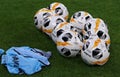 Official match balls of the UEFA Europa League Royalty Free Stock Photo