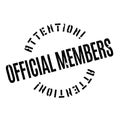 Official Members rubber stamp Royalty Free Stock Photo