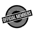 Official Members rubber stamp Royalty Free Stock Photo