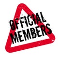Official Members rubber stamp Royalty Free Stock Photo