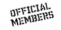 Official Members rubber stamp Royalty Free Stock Photo