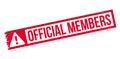 Official Members rubber stamp Royalty Free Stock Photo