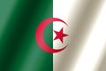 Official national flag of Algeria.Vector