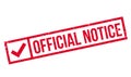 Official Notice rubber stamp