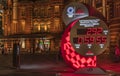 Official olympic timekeeper Omega countdown clock for the Olympic and Paralympic Games Tokyo 2020 in front of the Tokyo Station at