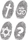 Official religion and fingerprint
