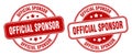 Official sponsor stamp. official sponsor label. round grunge sign Royalty Free Stock Photo