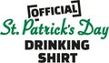 Official St. Patrick`s Day drinking Shirt