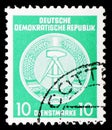Official Stamps for Administration Post B II and III, Hammer and Compass Typography serie, circa 1954